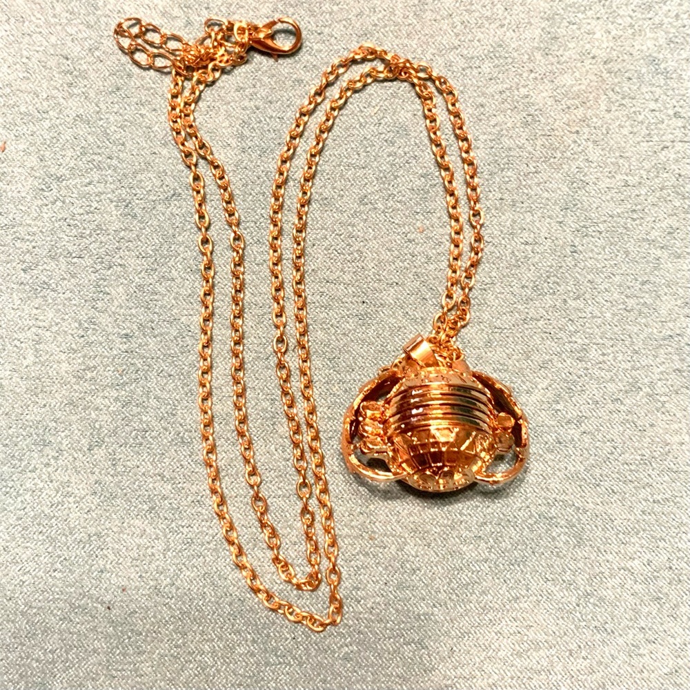 Photo locket necklace.